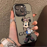 Leopard Print Minnie Matte iPhone Case